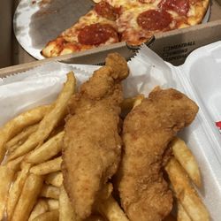 Galaxy Pizza House - Chicken, finger meal and pepperoni pizza