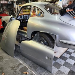 Final Touch - Door and hood removed from car