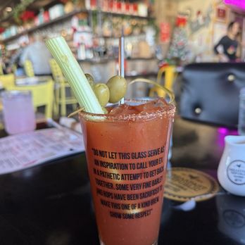 Breakfast Republic - Spicy Bloody Mary   Perfect level of spice. Went super well with their breakfast burrito - Breakfast & Brunch Near Me - Palm Desert, California