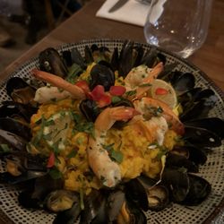 L'Olivier - Spanish Seafood Risotto delicious with so much seafood!