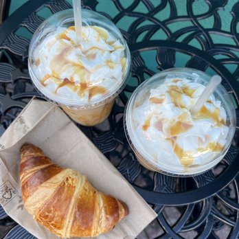 Veskolini Cafe - butter croissant and iced caramel brûlée lattes - Desserts Near Me - Dunedin, Florida Veskolini Cafe - butter croissant and iced caramel brûlée lattes - Desserts Near Me - Dunedin, Florida