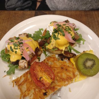 Jam Cafe on Beatty - Prochetta Benny- Limited time- $16.50 - English Muffin w/ Arugula, Slow Roasted Porchetta, Two Poached Eggs, Hollandaise & red onion. Hash. - Breakfast & Brunch Near Me - Vancouver, British Columbia Jam Cafe on Beatty - Prochetta Benny- Limited time- $16.50 - English Muffin w/ Arugula, Slow Roasted Porchetta, Two Poached Eggs, Hollandaise & red onion. Hash. - Breakfast & Brunch Near Me - Vancouver, British Columbia