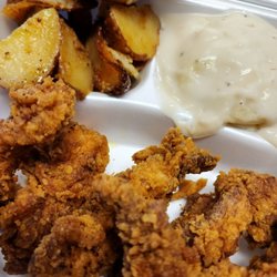 Laurenda's Family Restaurant & Catering - Chicken tenders, mashed potato, Roasted potatoes