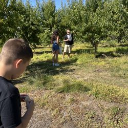 Hatch Patch - Mr. Hatch gave my son a white nectarine to try.
