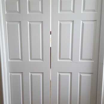 Above It All Ceiling and Drywall - Doors are uneven and not level (wrong pocket door frame was used) - Painters Near Me - Orange, California Above It All Ceiling and Drywall - Doors are uneven and not level (wrong pocket door frame was used) - Painters Near Me - Orange, California