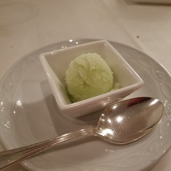 Chez Catherine - Cucumber sorbet palate cleanser - French Near Me - Westfield, New Jersey Chez Catherine - Cucumber sorbet palate cleanser - French Near Me - Westfield, New Jersey