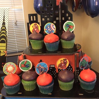 Lulu's Sugar Shoppe - cupcakes decorated like superheros - Desserts Near Me