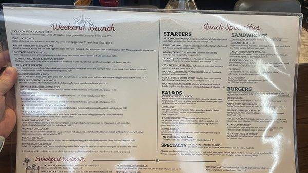 Menu photo 4 Thirsty Lion Denver, CO