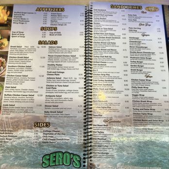 Sero's Restaurant - Menu - New American Near Me - Madison Heights, Michigan