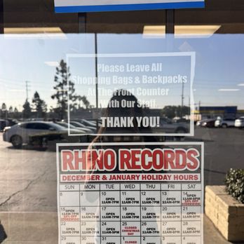 Rhino Records - Holiday hours - Music & DVDs Near Me - Montclair, California Rhino Records - Holiday hours - Music & DVDs Near Me - Montclair, California
