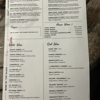 Midtown Table - Backside of menu - Italian Near Me - Jacksonville, Florida Midtown Table - Backside of menu - Italian Near Me - Jacksonville, Florida