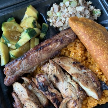 Red Rice - Hafa Adai Plate - Barbeque Near Me - Las Vegas, Nevada Red Rice - Hafa Adai Plate - Barbeque Near Me - Las Vegas, Nevada