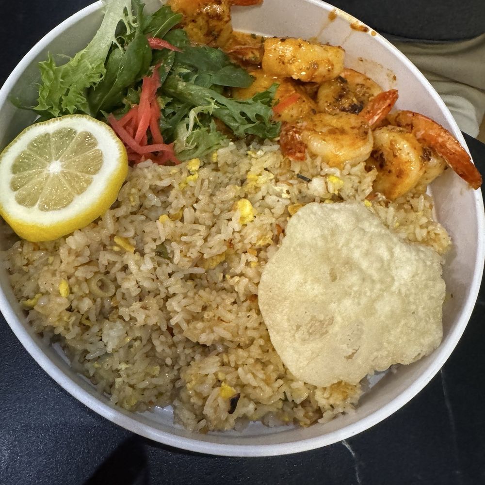The Cream - Spicy garlic shrimp with fried rice - Korean Near Me - Duluth, Georgia The Cream - Spicy garlic shrimp with fried rice - Korean Near Me - Duluth, Georgia