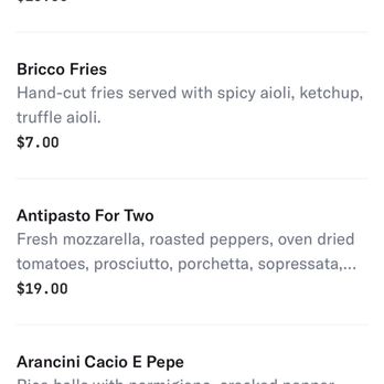 Bricco Coal Fired Pizza - Fries description - Italian Near Me - Cherry Hill, New Jersey Bricco Coal Fired Pizza - Fries description - Italian Near Me - Cherry Hill, New Jersey