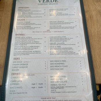 Verde on Smith - Menu - Italian Near Me - Brooklyn, New York Verde on Smith - Menu - Italian Near Me - Brooklyn, New York