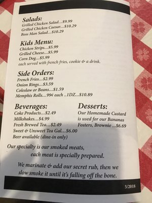 Menu photo 5 Danna's Bar-B-Que and Burger Shop Branson, MO