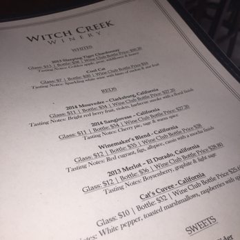 Witch Creek Winery - $10 for 6 wine tastings! We did all the reds and added the dos amigos as our 6th wine - Wine Bars Near Me - Carlsbad, California