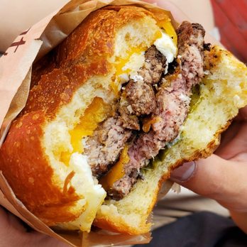 Eggslut - Double cheeseburger - Breakfast & Brunch Near Me - Las Vegas, Nevada Eggslut - Double cheeseburger - Breakfast & Brunch Near Me - Las Vegas, Nevada