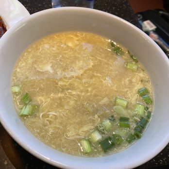 Little Purse - Egg drop soup with shrimp dumplings and green onions - Dim Sum Near Me - Newark, New Jersey