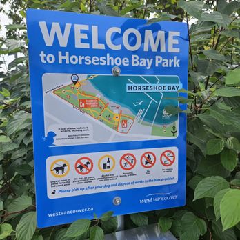 Horseshoe Bay Park - Welcome sign - Parks Near Me - West Vancouver, British Columbia