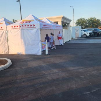In-N-Out Burger - Temp merch sales tents for the grand opening. - Burgers Near Me - Arvada, Colorado