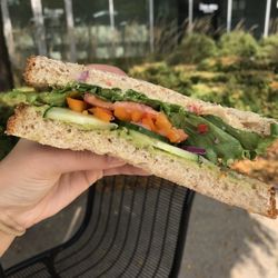 The Little Brown Box Delicatessen - Loaded veggie sandwich