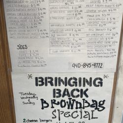 Sunset Gas & Grill - Menu