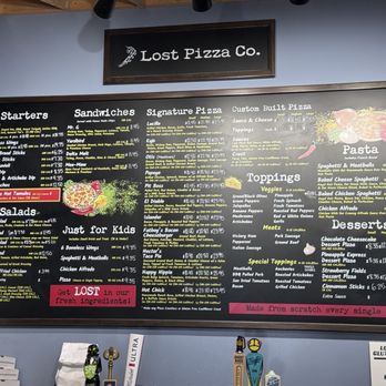 Lost Pizza - Menu - Pizza Near Me - Tupelo, Mississippi