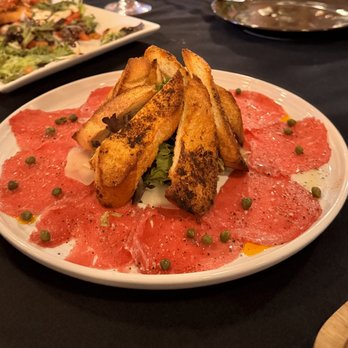 La Terrazza - Beef Carpaccio, currently not on the menu. Photo by our amazing server, Kyley. - Bars Near Me - Ocala, Florida La Terrazza - Beef Carpaccio, currently not on the menu. Photo by our amazing server, Kyley. - Bars Near Me - Ocala, Florida