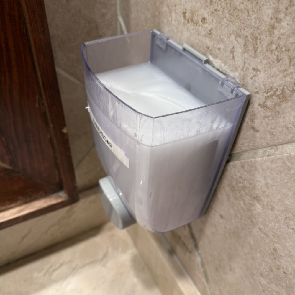 El Torito - Missing cover for soap dispenser - Mexican Near Me - La Mesa, California El Torito - Missing cover for soap dispenser - Mexican Near Me - La Mesa, California