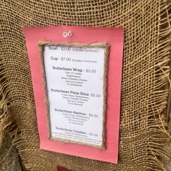 Alabama Butterbean Festival - Bean menu