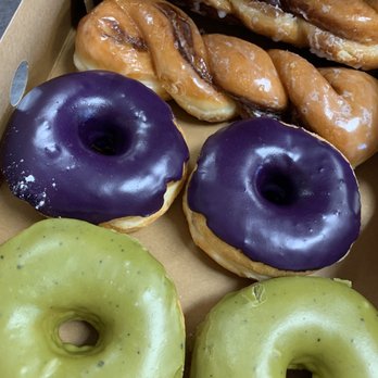 Painted Dough - Tiger tails, ube, and green tea - Donuts Near Me - Chino, California