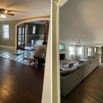 Primos Pro Renovations - Before and after living room - Painters Near Me Primos Pro Renovations - Before and after living room - Painters Near Me