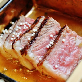 Zen Kitchen - Miso Mustard Angus Striploin, tender and flavorful beef. The miso sauce was great...I soaked it all up with the meats! - Sushi Bars Near Me - Las Vegas, Nevada Zen Kitchen - Miso Mustard Angus Striploin, tender and flavorful beef. The miso sauce was great...I soaked it all up with the meats! - Sushi Bars Near Me - Las Vegas, Nevada