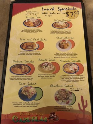 Menu photo 1 Fonda Las Cazuelas Charlotte, NC Menu photo 1 Fonda Las Cazuelas Charlotte, NC