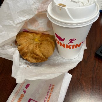Dunkin - a cup of coffee and a croissant - Coffee & Tea Near Me - Astoria, New York Dunkin - a cup of coffee and a croissant - Coffee & Tea Near Me - Astoria, New York