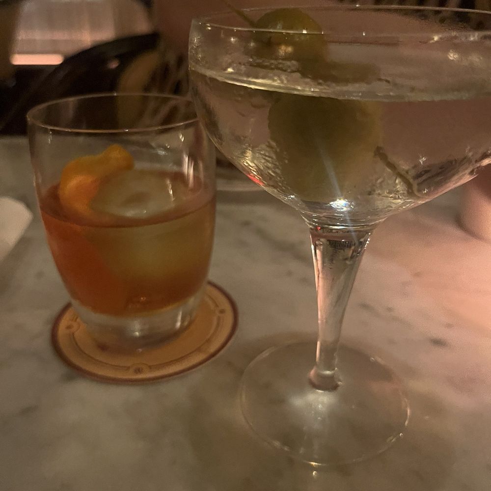 Bouchon Bistro - Gin Dirty Martini & Old Fashioned - French Near Me - Coral Gables, Florida Bouchon Bistro - Gin Dirty Martini & Old Fashioned - French Near Me - Coral Gables, Florida