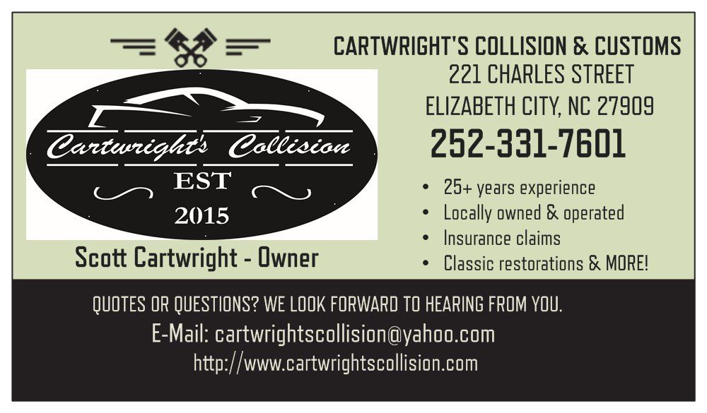 CARTWRIGHT’S COLLISION AND CUSTOMS Updated September 2024 221