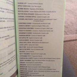 Ask for their handout menu and turn to the "temptations" page! There are so many ways you can enjoy your coffee! Ask for their handout menu and turn to the "temptations" page! There are so many ways you can enjoy your coffee!