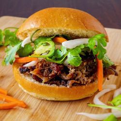 Paris Banh Mi - Elk Grove - GRILLED PORK BURGER