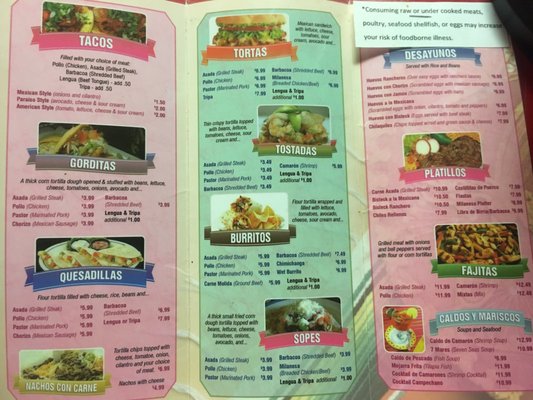 Menu photo 6 Flamingo's Mexican Restaurant South Bend, IN