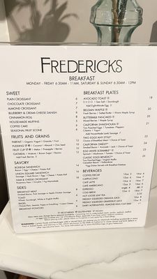 Menu photo 3 Fredericks San Francisco, CA Menu photo 3 Fredericks San Francisco, CA