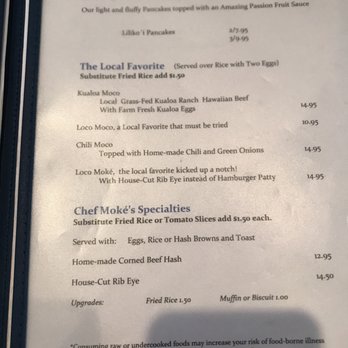 Moke's Bread & Breakfast - 10/2017 - Breakfast & Brunch Near Me - Kailua, Hawaii