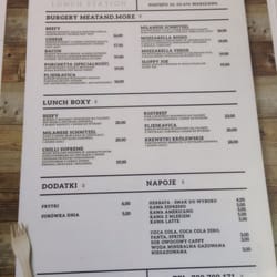 Meat and more - Menu po polsku