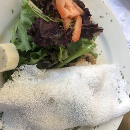 Yucca crepe - pretty but bland Yucca crepe - pretty but bland