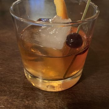 The Cottage Irish Pub - Irish old fashioned from happy hour menu - Irish Pub Near Me - San Antonio, Texas