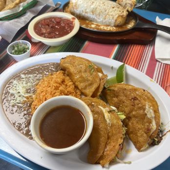 Sabor Mexicano - Burris taco combo and wet carne asada burrito. - Mexican Near Me - Lowell, Michigan Sabor Mexicano - Burris taco combo and wet carne asada burrito. - Mexican Near Me - Lowell, Michigan