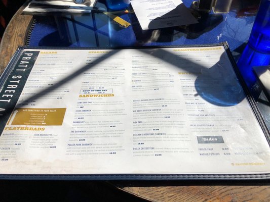 Menu photo 6 Pratt Street Ale House Baltimore, MD