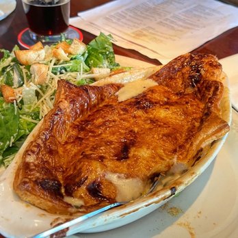 Sidewinders - Chicken Pot Pie with a Caesar Salad - New American Near Me - Jackson, Wyoming Sidewinders - Chicken Pot Pie with a Caesar Salad - New American Near Me - Jackson, Wyoming