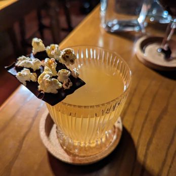 Red Frog - Popcorn N Oil - with overly staled popcorn on top - Speakeasies Near Me - Lisbon, 11